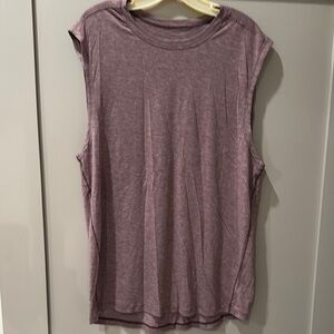 Lululemon Athletica Red Relaxed Muscle Tee